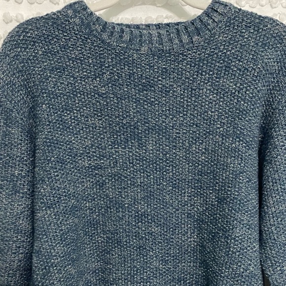 Primark blue knit crewneck pullover sweater m - Picture 4 of 8